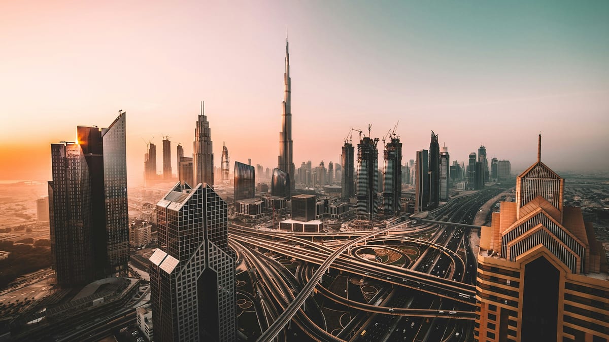 Everyday street scene in UAE (Dubai)